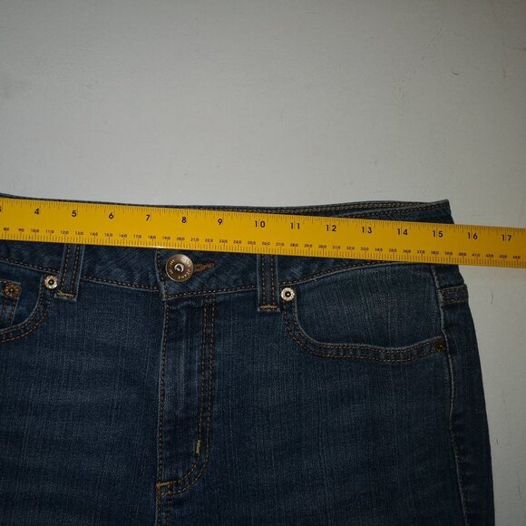 DKNY Ladies Slight Flare Leg Blue Jeans - Picture 11 of 11